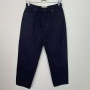 Free People Sandrine Rose High Rise Wide Leg Jean Button Fly French Worker 29