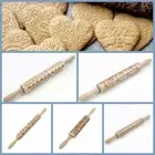 Laser Engraved Embossing Rolling Pin Printing Rolling Pin Cookies