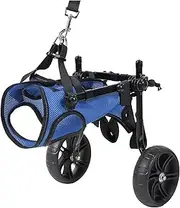 Pet Wheelchair Cart Assisted Rehabilitation Training for Wheelchair Disabled Dogs with Hindlimb Paralysis, Injury, and Weakness(Medium)
