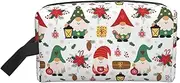[FSCEV] Cute Gnome Storage Bag Toiletry Bag Travel Bag Cute Cosmetic Bag Makeup Accessories, White, One Size