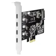 PCIe to Type-C Expansion Card 4Port USB 3.1 Gen 1 5Gbps Adapter 15PIN SATA Card