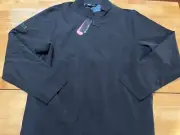 Travis Mathew NWT XL Scorpio Ascot Black Zip Up Windbreaker Jacket A08