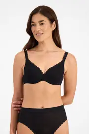 Berlei Barely There Lace Contour Bra - Black, Size: 10 B
