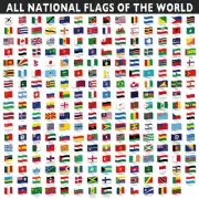 QPuzzles 506 Piece Jigsaw Puzzle - All National Flags Of The World