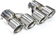 Stainless Steel Exhaust Tip Compatible For BMW G22 G23 G26 M440i 2021 2022 Dual Exhaust Tip Muffler Tip Exhaust System Nozzle Tailtip