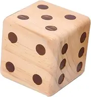CIYODO 1pc Game Dice Adults Large Giant Classroom Jumbo Big Assorted Dice Wooden Dice Bamboo