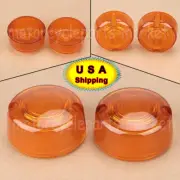 2x ABS Amber Turn Signal Lens for Harley Dyna FXD FXR Softail FXST XLH 883 1200