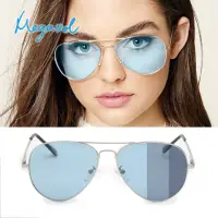 在飛比找momo購物網優惠-【MEGASOL】寶麗萊UV400時尚女款銀框偏光太陽眼鏡變