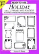 Ready-To-Use Holiday Small Frames and Borders ─ 229 Different Copyright-Free Designs Printed One Side