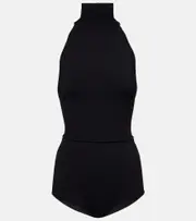 [Max Mara] Max Mara Apogeo knitted turtleneck bodysuit UK 10 black