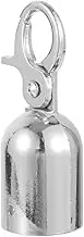 Ipetboom Cord Stopper End Tip Caps, Stainless Steel Rope End Connector, Snap Hook, Silver, 76 x 28 x 28 mm, 1 Piece