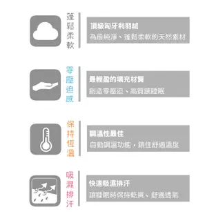 【 iDOWN 】台灣製 四季恆溫輕量羽絨被( 加大 ) JIS 日規 90%羽絨填充