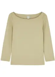 Flore Flore Steffi Cotton top - Khaki - S (UK8-10 / S) S (UK8-10 / S)