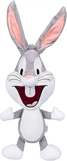 Looney Tunes Bugs Bunny Big Head Plush, Medium 9-Inch Stuffed Animal for All Dogs | Officially Licensed Warner Bros Dog Toy