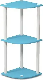 Turn-N-Tube 3-Tier Reversible Corner Display Rack Multipurpose Shelving Unit