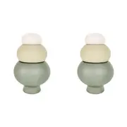 2x Urban Products Home Decor Nesting Pebble Bowls Home Room Decor Forest 14cm