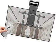 Bearing 50kg Motorized Ceiling TV Mount - Adjustable Ceiling TV Mount Bracket, TV Lift Mount with Remote and Switch Control, 0-85° Flip Down TV/Monitor Bracket, for 50-90 Inch TV