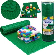 Brick Building Blocks Silicone Playmat - 32" Rollable and Portable Two Sided Pla