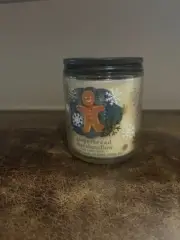 NEW Bath & Body Works WHITE BARN Gingerbread Marshmallow 1 Wick Candle 7oz