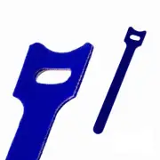 6 Inch Hook and Loop Reusable Strap Cable Cord Wire Ties 50 Pack Blue