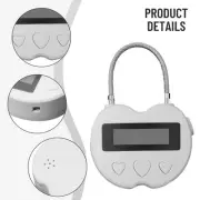 Smart Time Lock Padlock For Airport And Travel Security Rechargeable 1 PCS