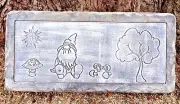 Concrete Gnome bench top mold .150 abs plastic concrete mould 31" x 14" x 2.5"