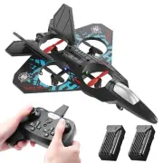 RC Helicopter Plane for Kids, 2.4Ghz Remote Control F22 Jet Fighter Airplane Qua
