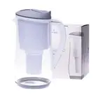 Ecobud Gentoo Glass Water Filter Jug - Grey 1.5L | Eco Friendly + BPA Free