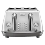 DeLonghi Icona Capitals 4 Slice Toaster - Sydney White