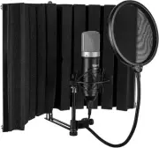 Talent All-in-One USB Podcast Condenser Microphone with Vocal Booth, Shock Mount