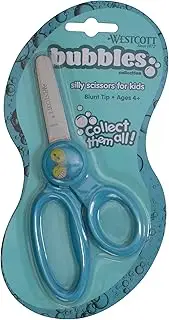 Westcott 5" Bubbles Emoji Scissors, Blunt, Assorted Colors