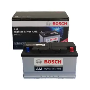 【BOSCH 博世】580.073 容量80AH 銀合金汽車電瓶 AMS充電制御車電池