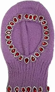 [XAGMODSHN] Knitted Stone Decorations Headwear Warm Knitted Hat Photo Props Unisex for Teens and Adults