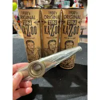 在飛比找蝦皮購物優惠-【灰街樂器】英國Clarke 金屬 卡祖笛 KAZOO 金色