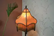 Lampshade gold dome hand-stitched table lampshade floor lampshade pendant