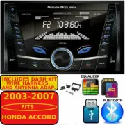 FITS SELECT 2003-2007 HONDA ACCORD AM/FM USB AUX SD BLUETOOTH RADIO CAR STEREO (for: Honda)