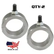 2 Clamp On 2 Bolt Steel Clamp 1.50” Roll Bar with Reverse Mounting Bolt 3/8”-16