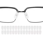 15 Pairs Eyeglass Nose Pads 3mm Slip-on Glass Nose Grips White