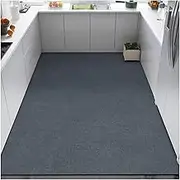 Kitchen Runner Rugs Non Skid Washable, Bath Mat Quick Dry Stain Resistant Bathroom Mats, Carpet Runner for Bedroom Laundry Room Entryway 04,60 * 200cm
