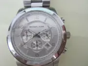 MICHAEL KORS MEN'S WATCH CHRONO ALL STAINLESS S ORIGINAL MK8272 NEW