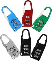 Holibanna 6Pcs Combination Luggage Locks Password Padlocks Stylish Colors for Travel Suitcase Gym Locker and Backpack Security Durable Design
