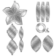 Christmas Tree Lamp Metal Cutting Die Exquisite Scrapbooking Embossing Template