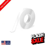 Crystal Clear Double-Sided Mounting Tape 10FT - Removable & Reusable Adhesive