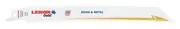 Lenox Gold 8 in. Bi-Metal Reciprocating Saw Blade 10 TPI 25 pk