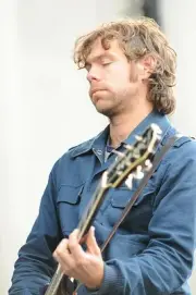 Guitarist Aaron Dessner of The National performs live Greek Theatr- Old Photo