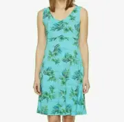 FRESH PRODUCE S NWT Aqua Off Shore Olivia Tropical Palm Modal Jersey Tank Dress