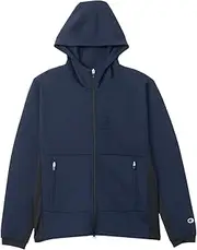 [Champion] C3-BG101 Men's Sweatshirt, Stretch, Lightweight, Script Logo, Embossed, TechWeave (R) 3LS Light Hooded Sweatshirt
