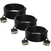 3 x 100ft SVGA VGA Cable Male to Male M/M Monitor Cord TV HDTV Full HD15 Laptop