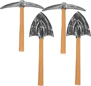Vaguelly 4pcs Dwarf Shovel Halloween Costume Accessories Realistic Props for Stage Performances Parties Cosplay Events Attention Grabbing Gnome Tools