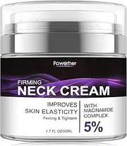 Neck Firming Cream 1.7oz - Anti Aging, Firming & Tightening Treatment for Wrinkles, Crepey Skin & Double Chin - Neck Cream Collagen Booster with Shea Butter Oil, Coconut Oil, Jojoba Oil, Vitamin E, Aloe Vera and Chamomile Flower Extract